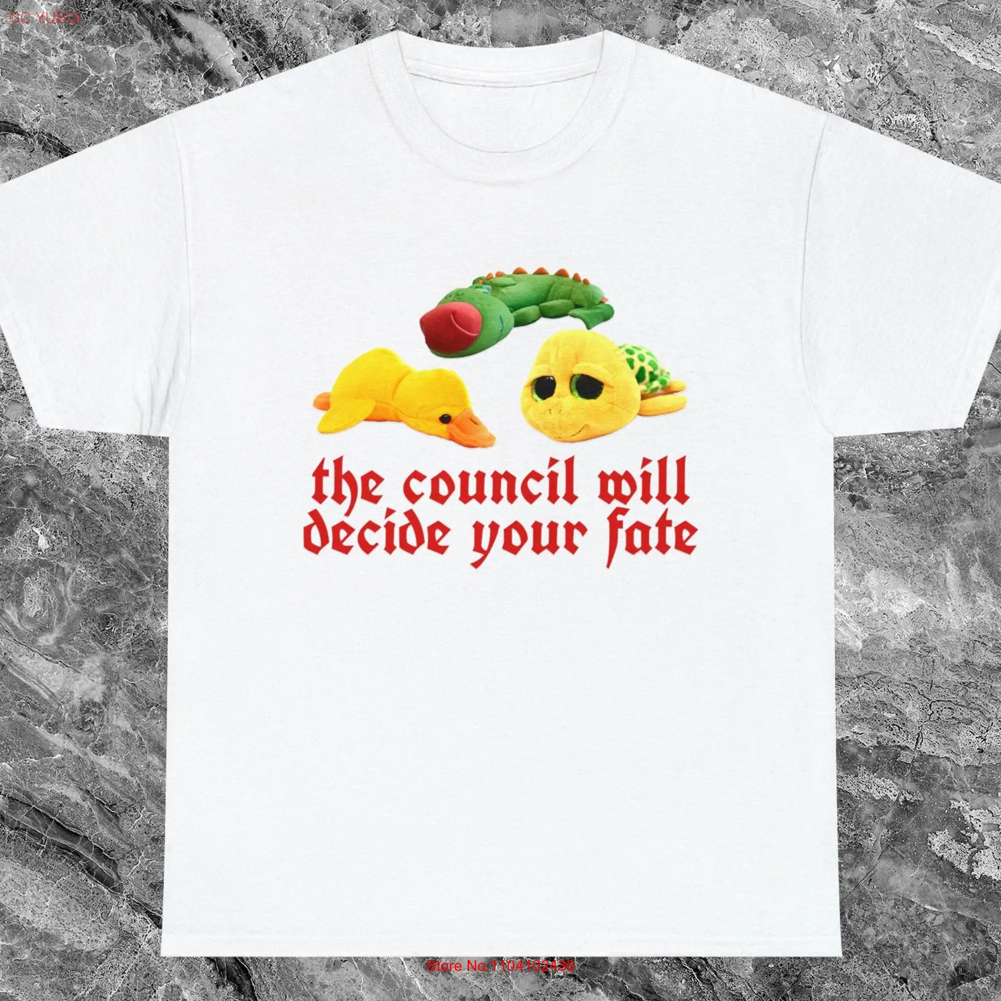 The Council Will Decide Your Fate T Shirt Funny Meme Ironic weird shirts Cursed that go hard long or short sleeves