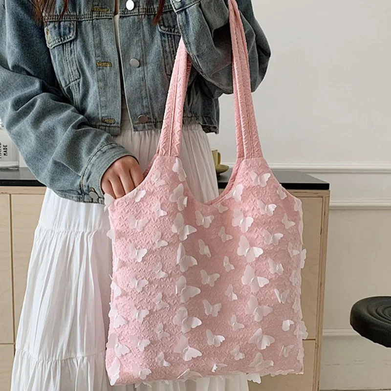 Bolso sencillo de encaje bordado para mujer, bolsa de mano versátil, estilo occidental, nuevo, 2024