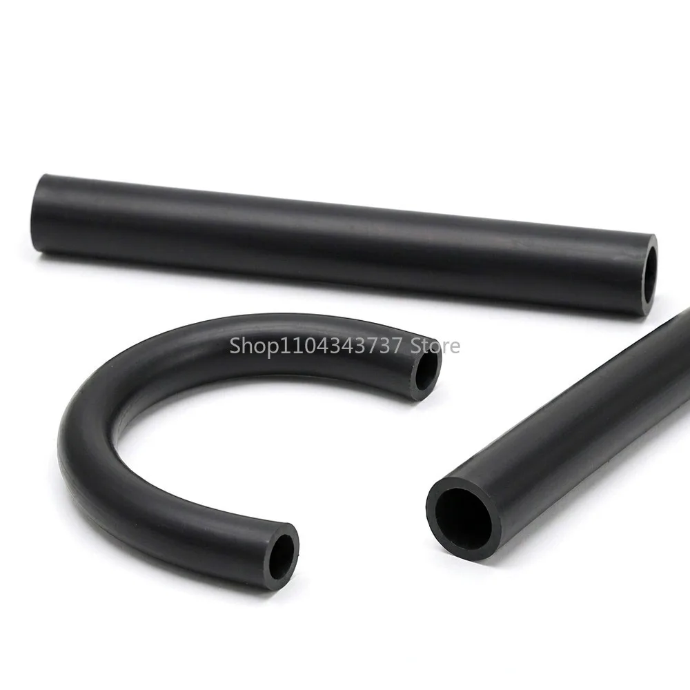 Fluorine Rubber Hose ID 2 4 5 6 8 10 12 16 19 25mm Acid Base Oil High Temperature Resistant FKM Fluororubber Tubing