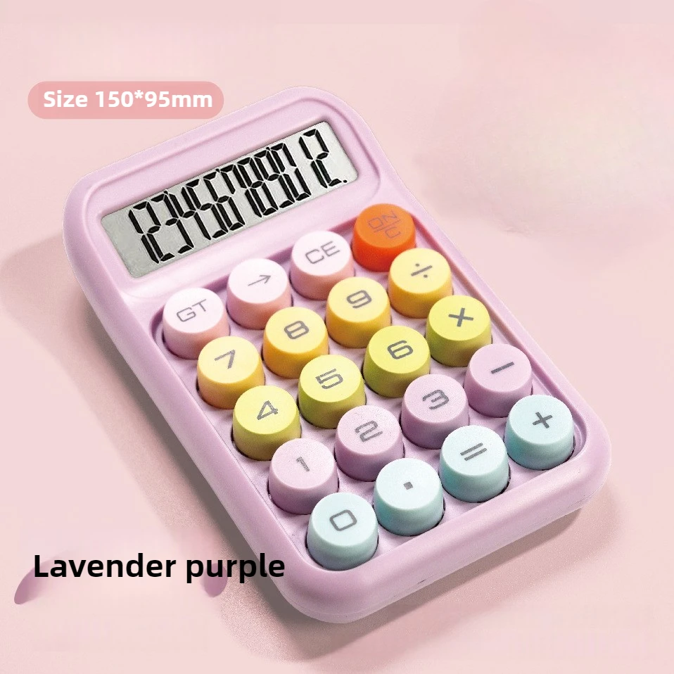 آلة حاسبة مكتبية شفافة تجارية، آلة حاسبة ذات لون متدرج من الدوبامين، آلة حاسبة لطيفة ذات مستوى عالي المظهر