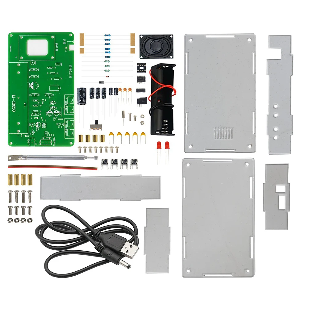 Antenna Length 105mm RDA5807 FM Radio Kit FM Radio DIY Kit Clear Sound Quality Compact Design Excellent Sound Quality