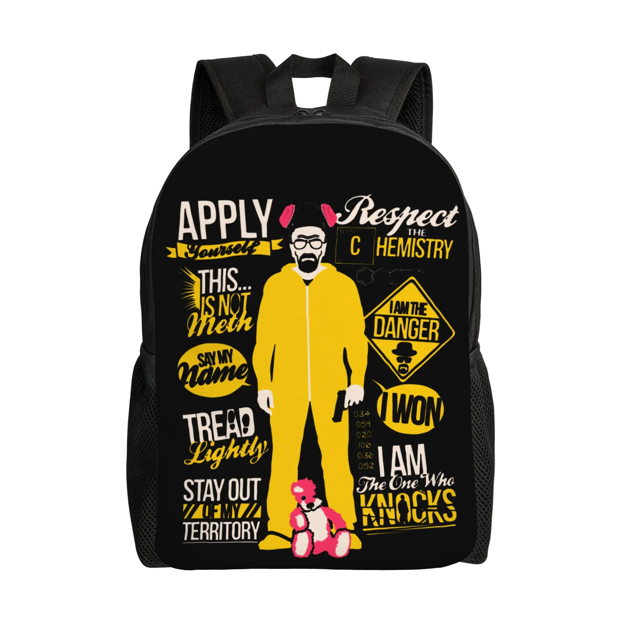 

Рюкзак The One Who Knocks Casual Backpack Sports High School Business Breaking Bad Walter White Heisenberg Daypack для ноутбука, сумка через плечо
