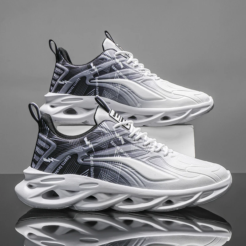 2025 أحذية رياضية للربيع والخريف أحذية رجالية للسفر والترفيه أحذية ركض شبكية قابلة للتنفس أحذية رجالي