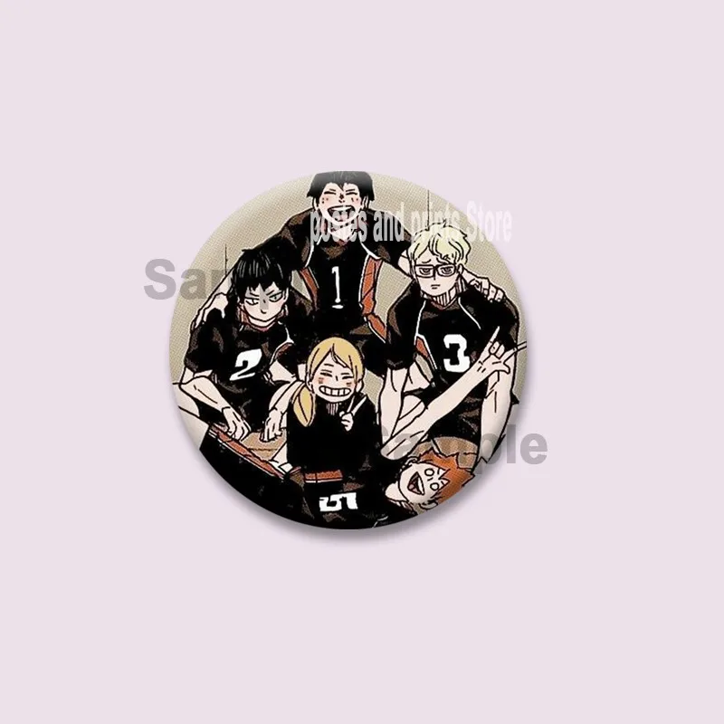 Cartoon Anime Haikyuu Brooch Funny Character Shoyo Yu Nishinoya Pin Backpack Clothing Jewelry Badge Accessories Gifts for Friend - Image 5