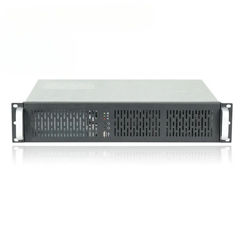 2U chassis dustproof short 330MM standard PC power supply MATX motherboard monitoring server firewall ROS chassis