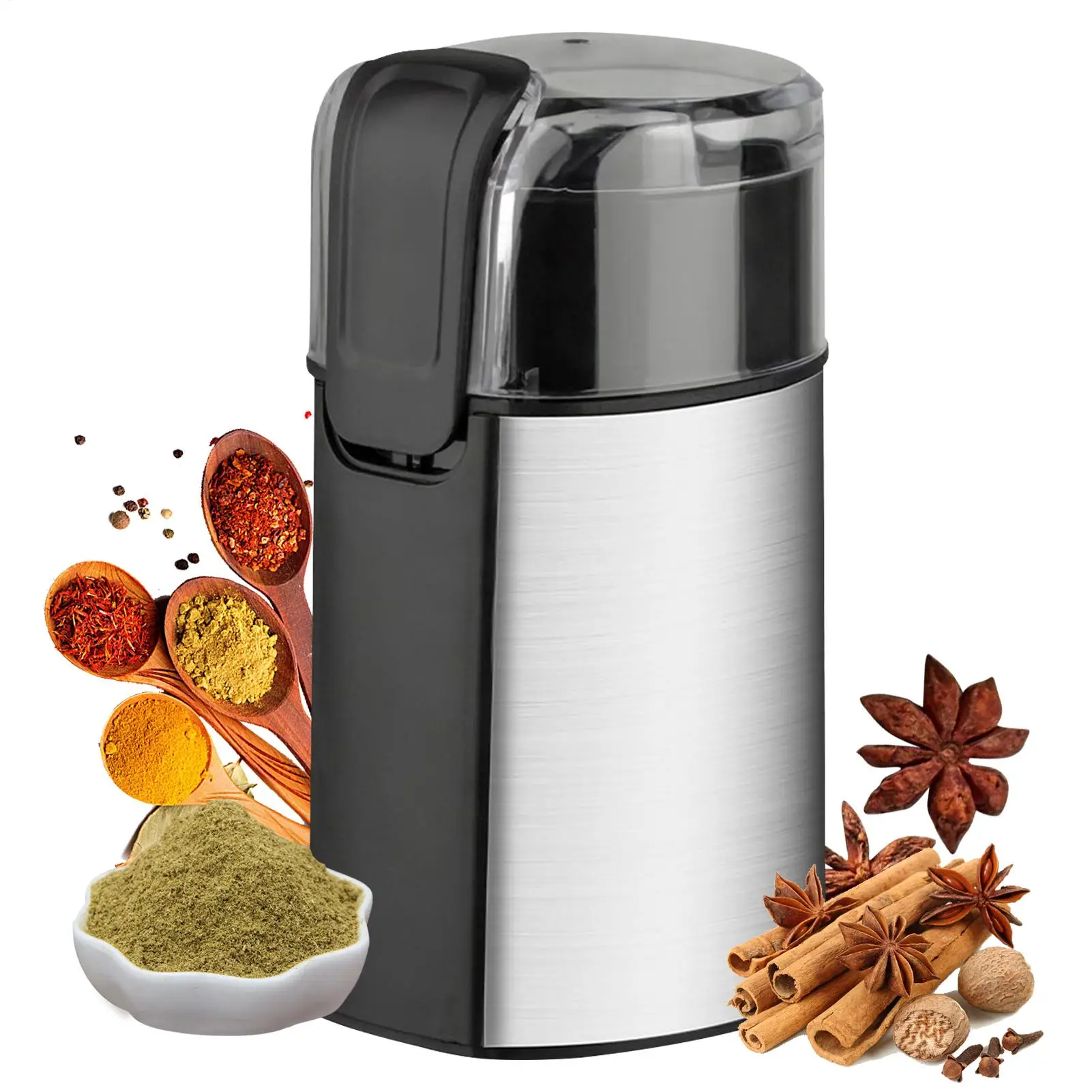 

Кофемолка 280 Вт, съемный кухонный инструмент для приготовления пищи, кофемолки для домашнего использования, приправа, сушеный перц чили, приготовление еды