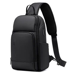 Fenruien Men 7.9 inch Crossbody Bag Waterproof USB ChargingMen's Shoulder Bag Multifunction Shoulder bag