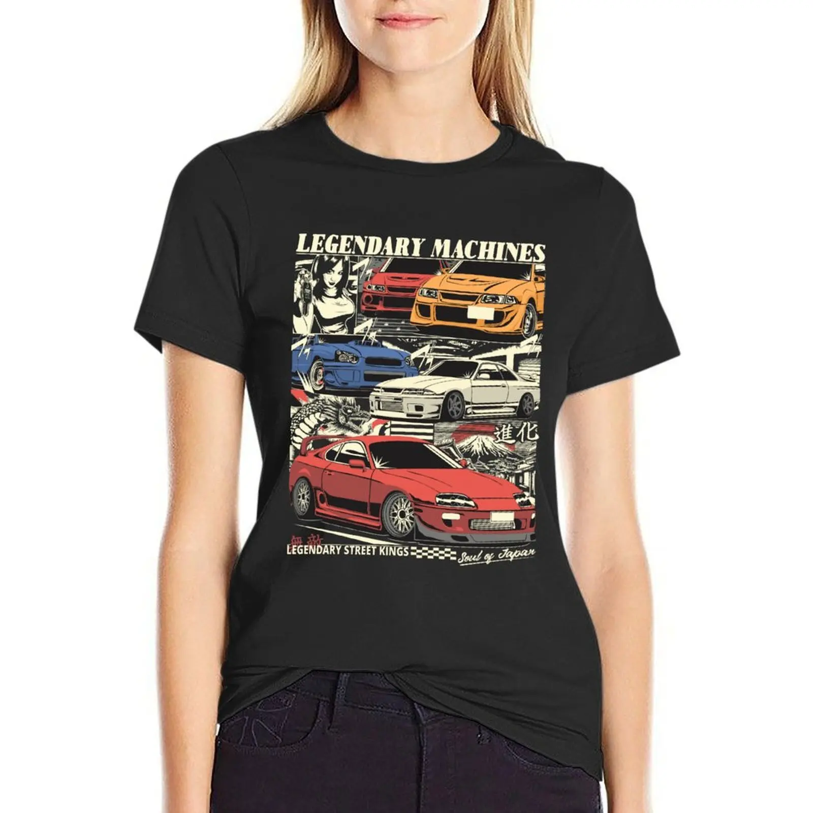 JDM legends T-Shirt blacks cute tops t shirts for Womens