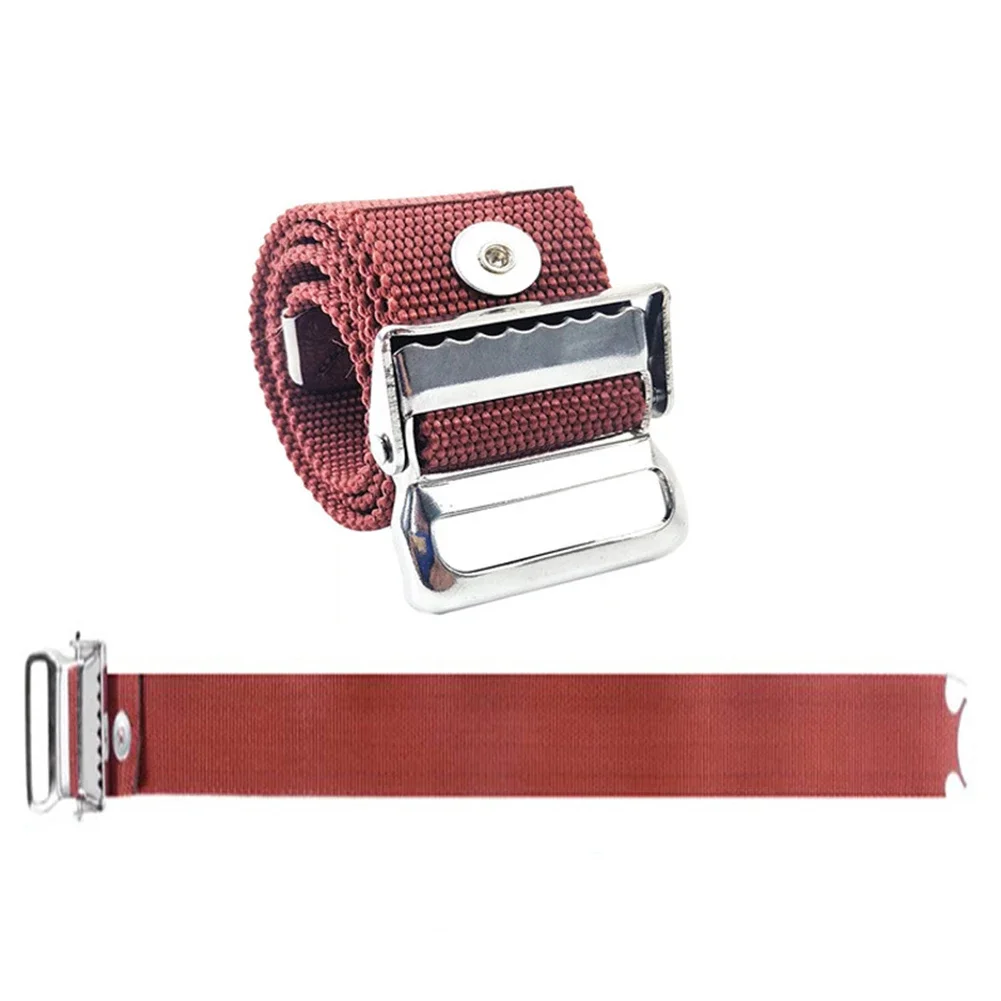 

2PCS Red Nylon Leg Band Straps Replacement For Drywall Stilts Adjustable Woven Belt With Alloy Buckle For Painting Decoration