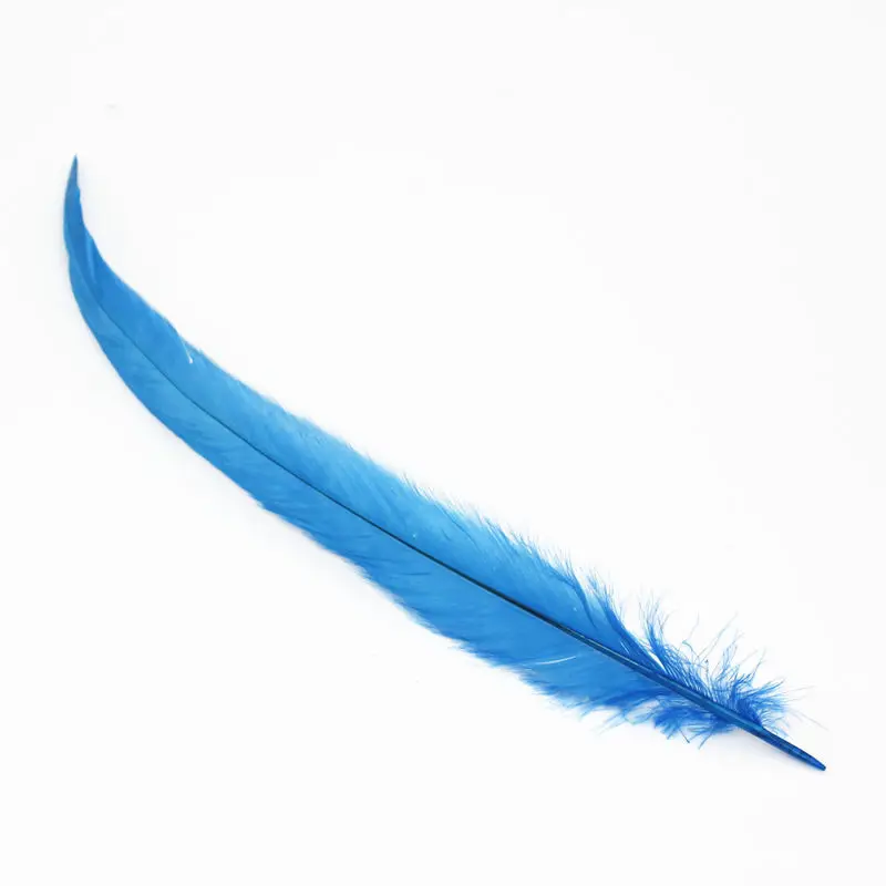 Wholesale 50Pcs/Lot Colored Rooster Tail Feathers for Crafts Carnival Party Decoration Plumes 25-40cm Handicraft Accessorie