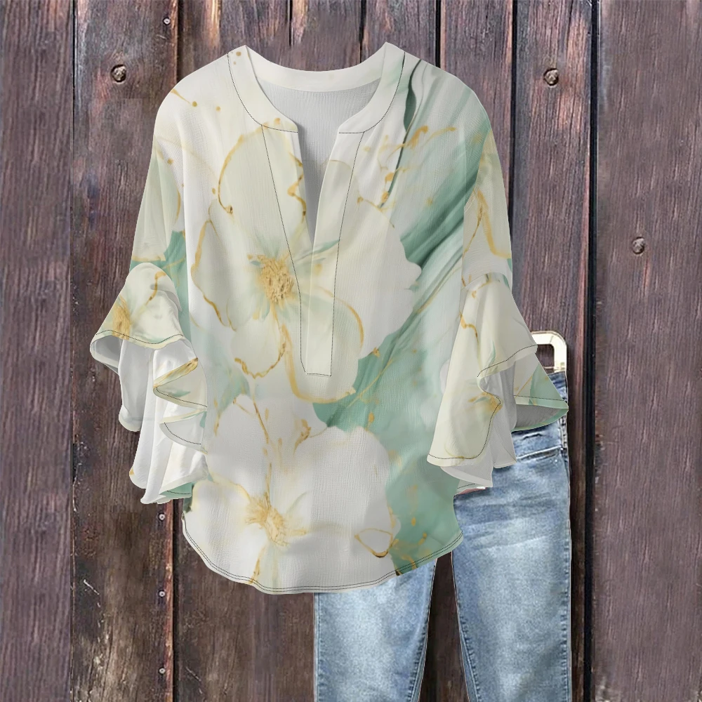 Fashionable V-Neck Blouse for  - Women Formal Wear Tops 评论和价格