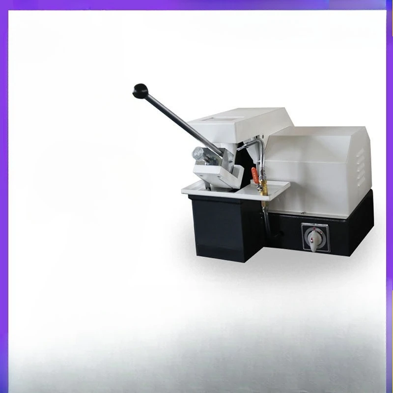 Máquina cortadora Q-2A con refrigeración, máquina cortadora de muestras metalográficas, sierra de corte metalográfica Manual