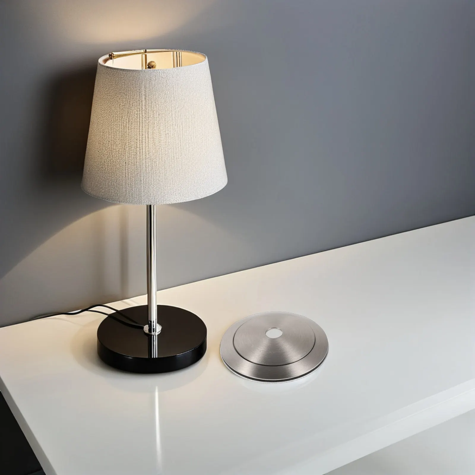 Metal Lampshade Ring Adapter Stainless Steel Light Shade Reducer Ring Replacement Washer Gasket Accessories for Table Pendant