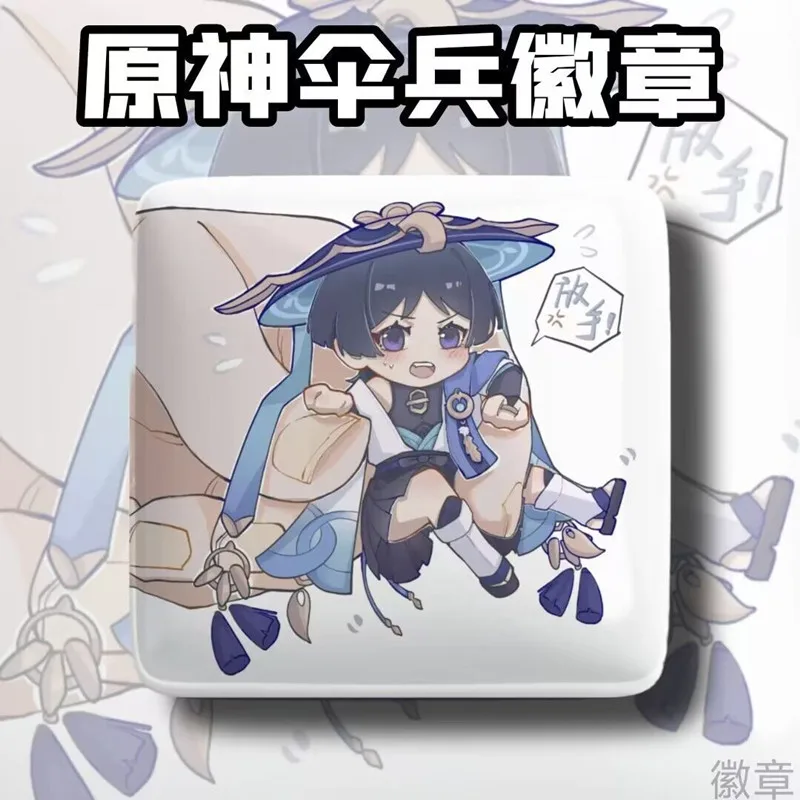 Anime Genshin Impact Cute Badge XIAO Scaramouche Tighnari Cosplay Brooch KAMISATO AYATO Metal Badge For Backpack Clothes Jewelry