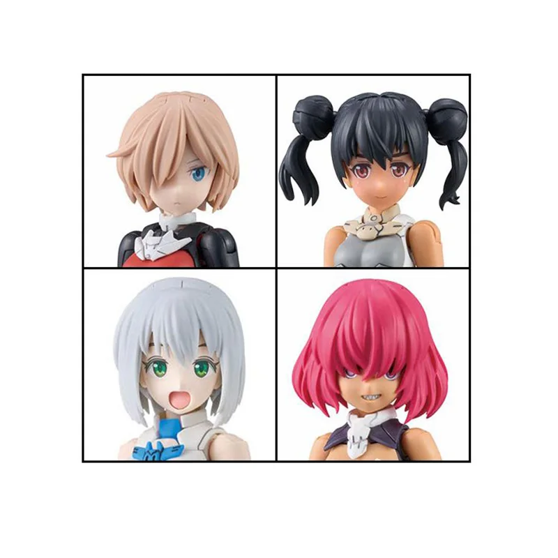 [In stock] Bandai 30MS Optional hairstyle accessories 10 full 4 kinds of short hair bun head Anime Action Figure Toys Gift Model