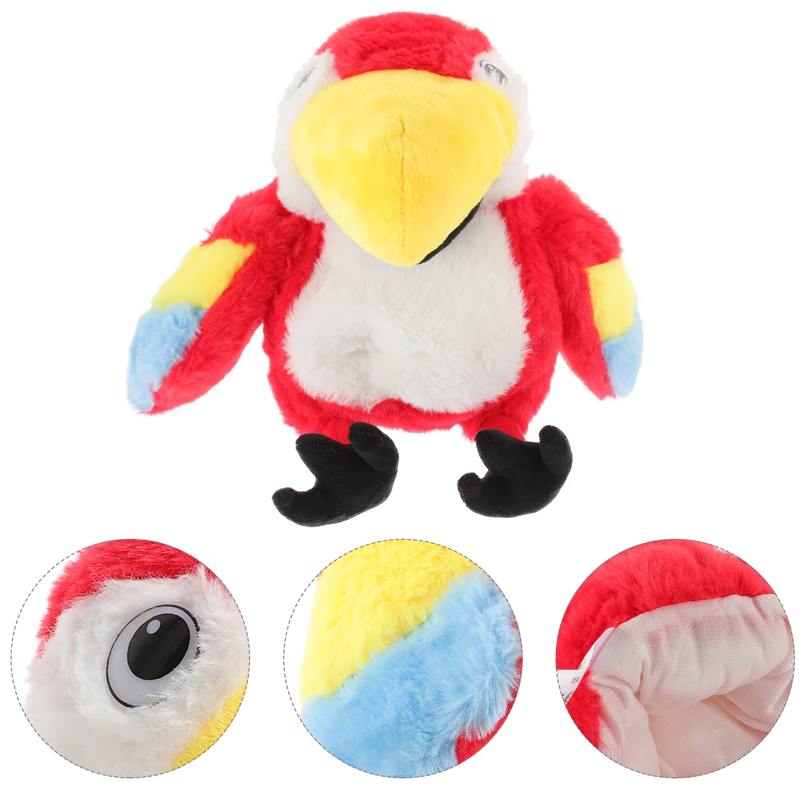 Parrot Puppet Interactive Hand Lovely Storytelling Bird Plush Figure Toys Funny Model Adorable