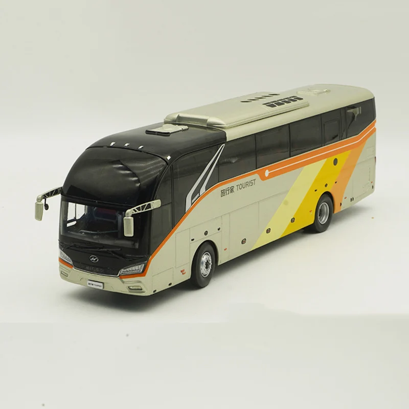 1:42 Scale Diecast Alloy Suzhou HIGER City Public Bus Toys Cars Model Classics Adult Collection Souvenir Gifts Static Display