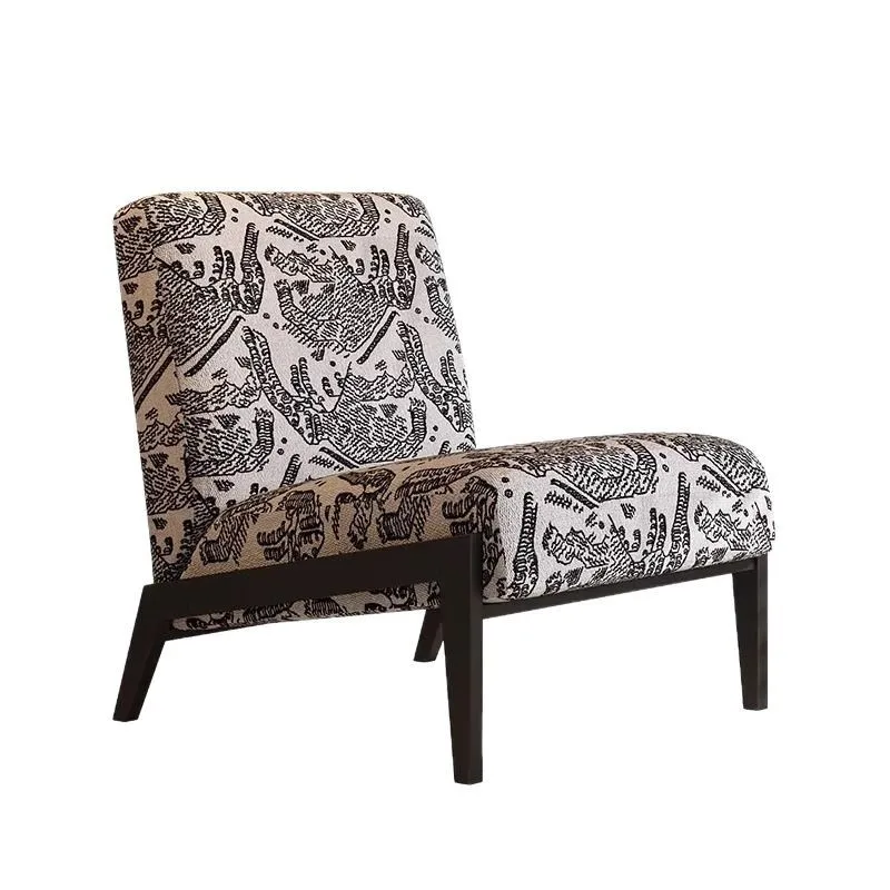 

B & B single antique sofa chair, living room home balcony lazy retro jacquard leisure chair