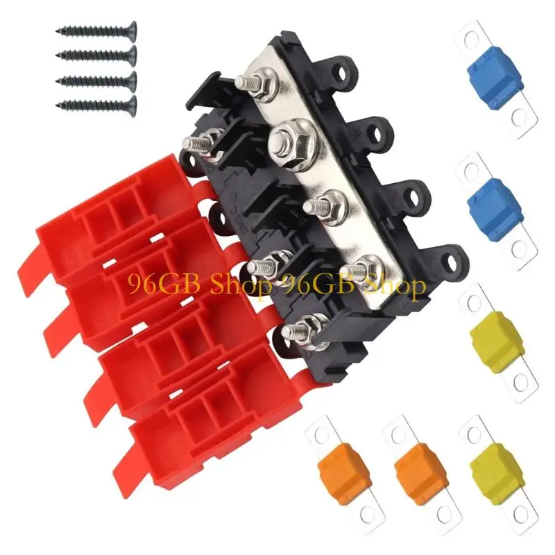 96GB Waterproof Automotive Fuses Block 6 Fuses Capacity Strong Construction for Car