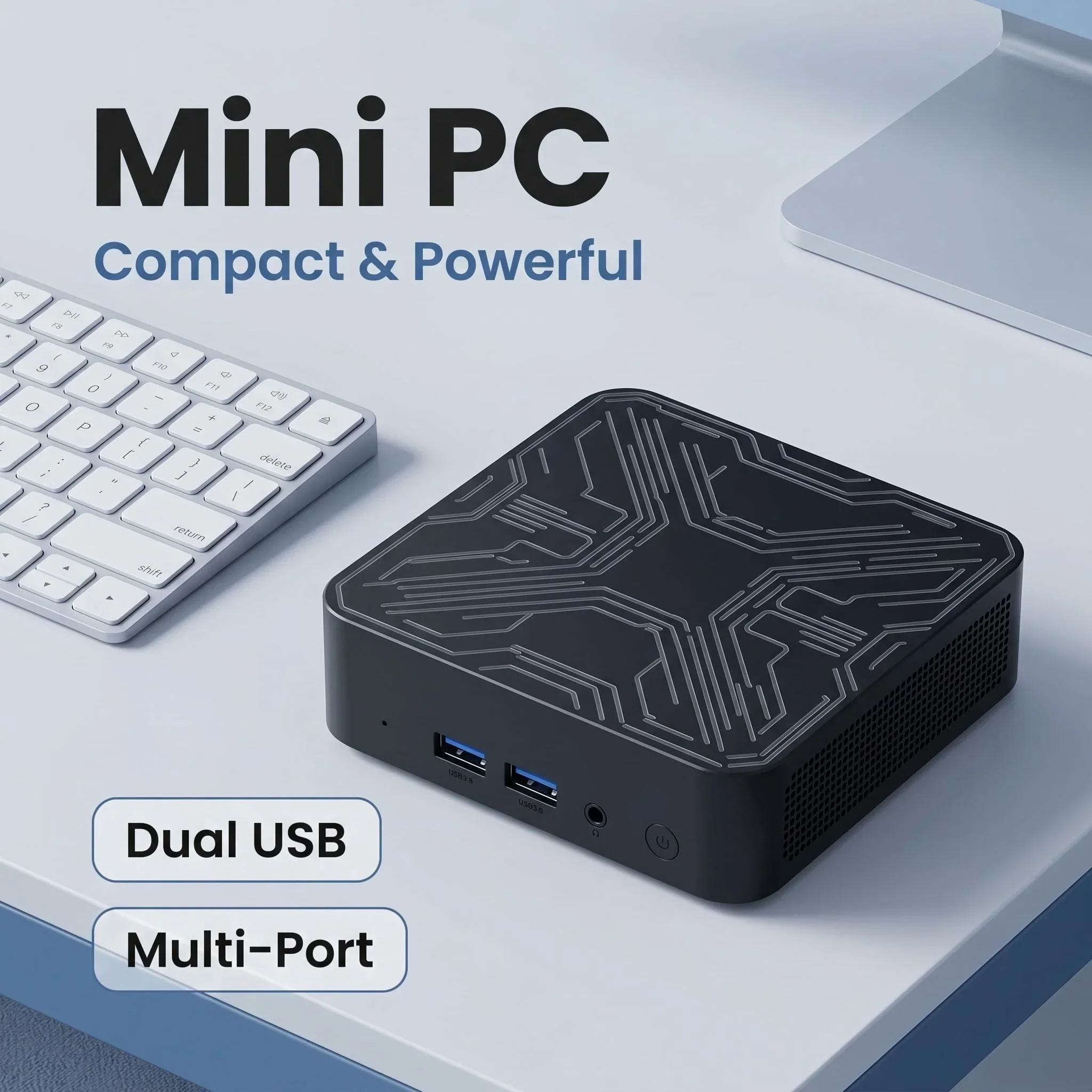 

Honeycomb Mini PC Core N150 32GB Memory Big Storage 4K WiFi 6 BT5.2 Multifunctional Compact Gaming Computer