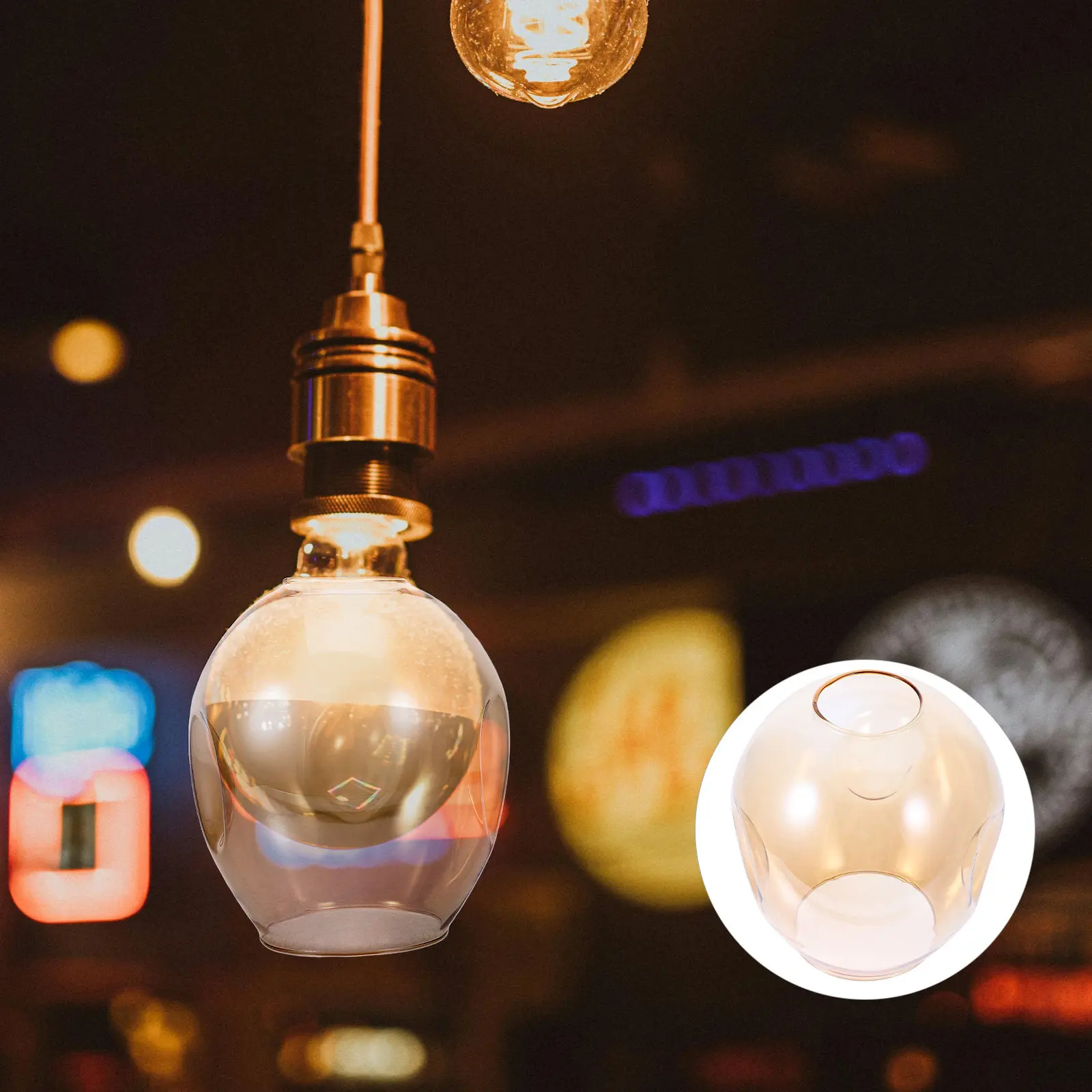 

Pendant Light Shade Glass Replacement Lamp Cover for Chandelier White Globe Decorative Light Fixture Cover Warm Atmosphere Easy