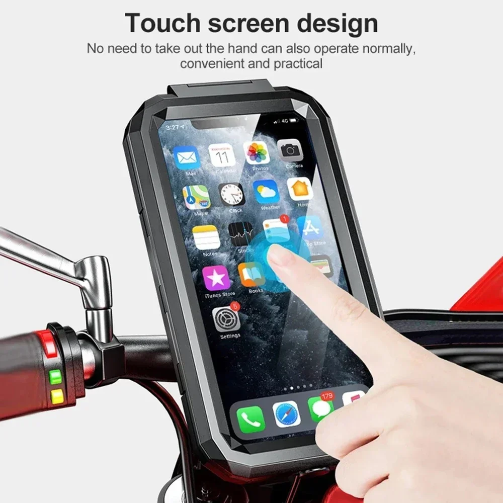 Motorcycle Wireless Charger Holder QC 3.0 Fast Charging Motorbike Phone Waterproof Cellphone Bicycle Stand For iPhone Samsung