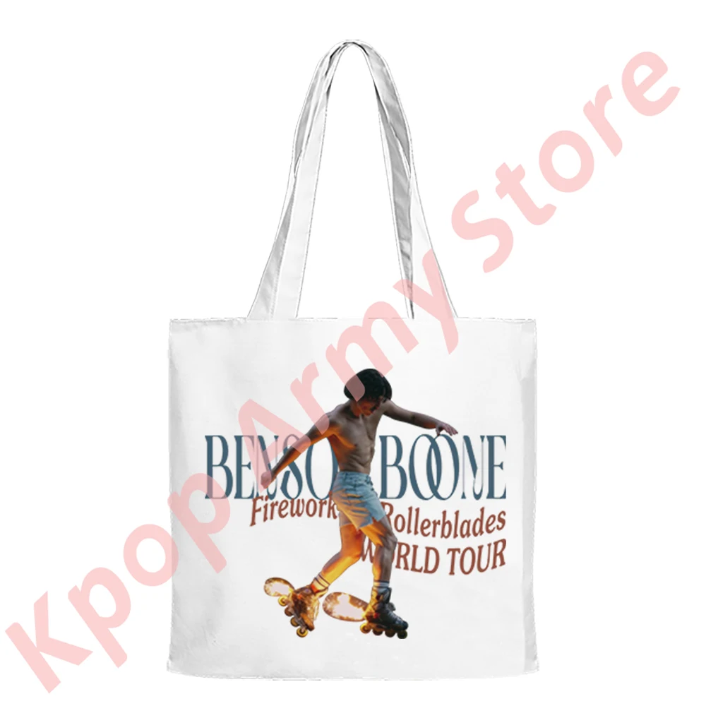 Benson Boone Fireworks and Rollerblades Tour Merch Shoulder Bags Cosplay Women Men Fashion Casual Tote Bag