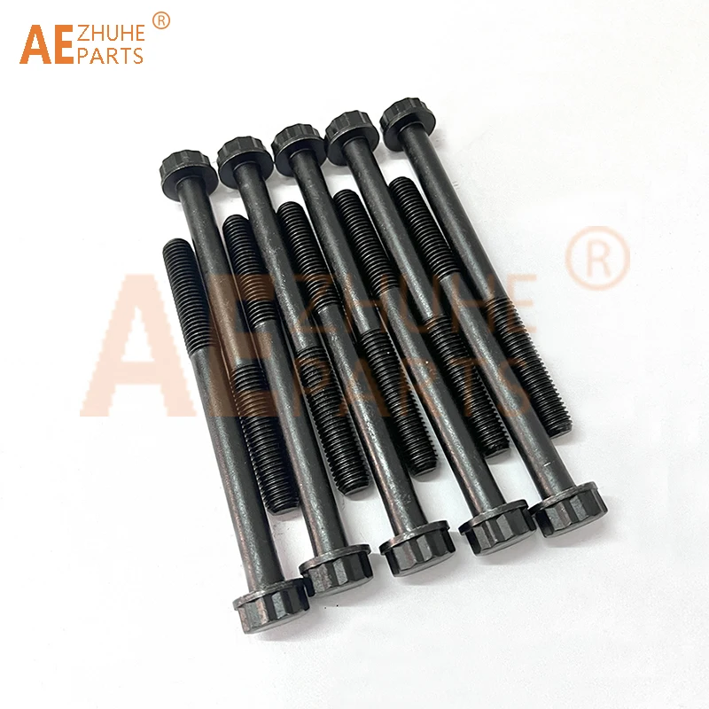 Engine Cylinder Head Bolts Screw Nuts For ISUZU C240 4JG2 4JB1 Forklift Excavator Truck TCM M11*1.5