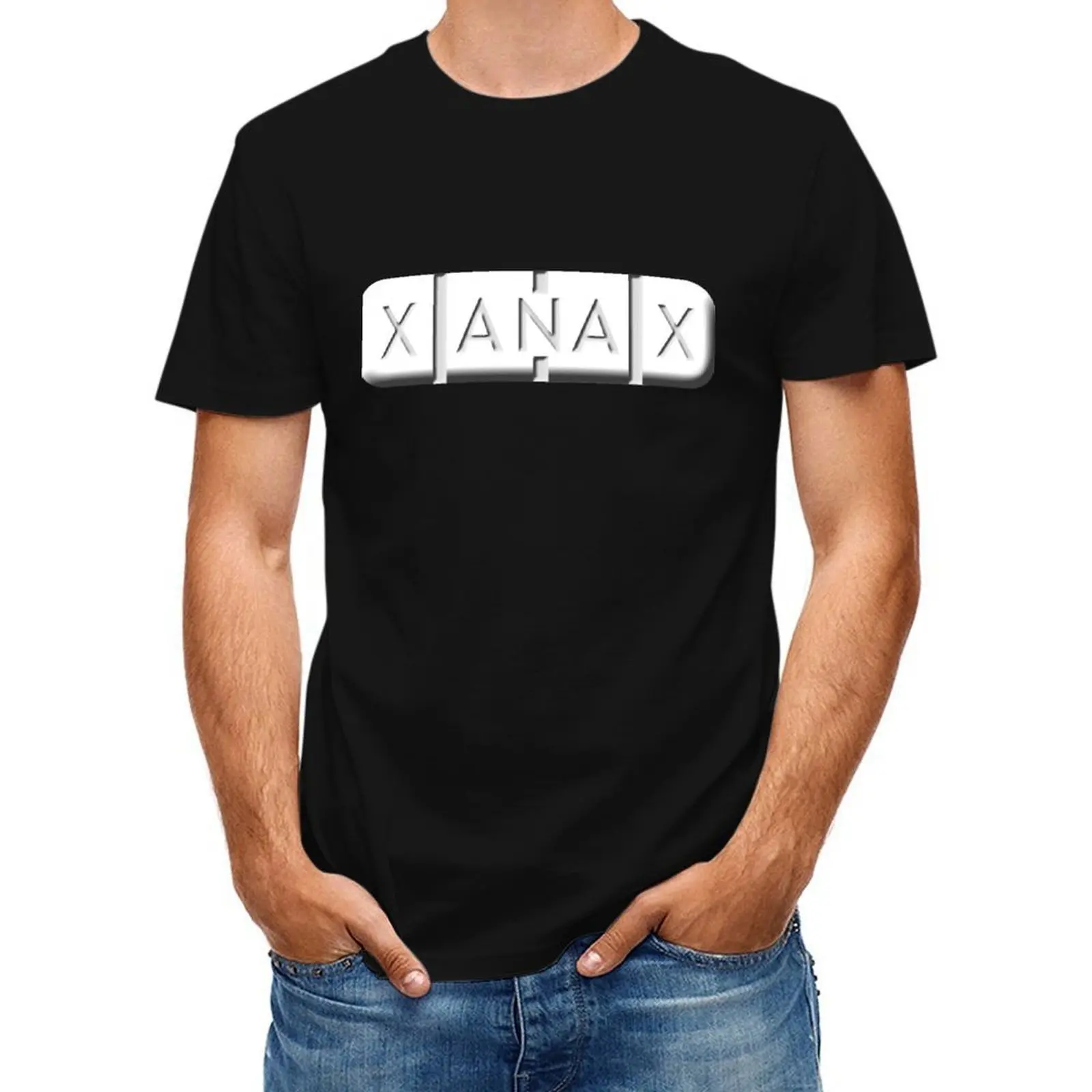 

xanax bar design T-Shirt summer shirt korean fashion Anime t-shirt clothes for men