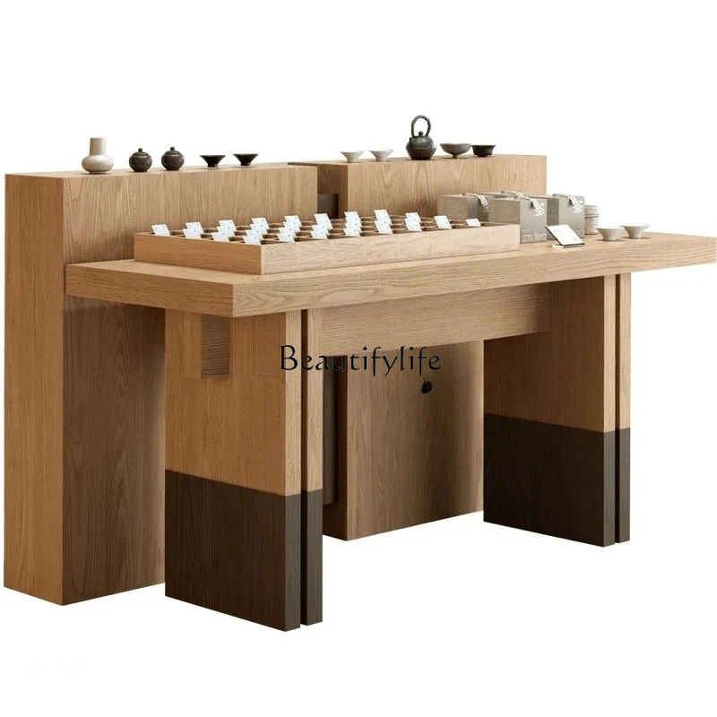 

Display Table for Tea Sets, Creative Ceramic Exhibition Cabinet for Specialty Products