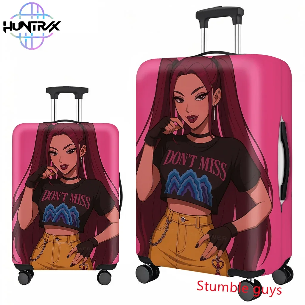 Pokrowiec na walizkę Anime Kpop Demon Hunters Pasuje do walizek o rozmiarze 18-32 cali Wytrzymały ochraniacz podróżny
