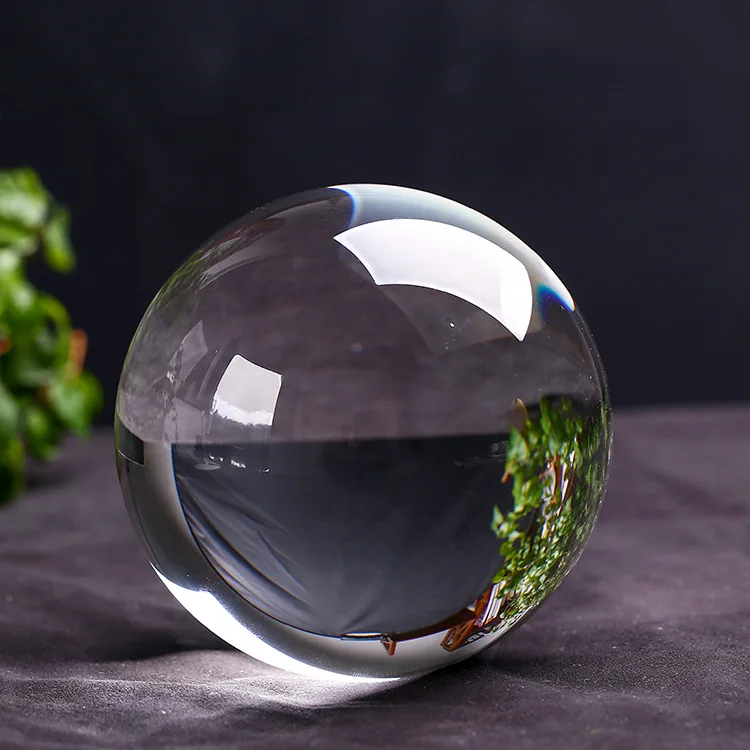 Clear 30/40/50/60/80/100/120/150mm Crystal Ball with K9 Crystal Glass Ball for Photography Prop Crystal Ball FurnitureDecoration