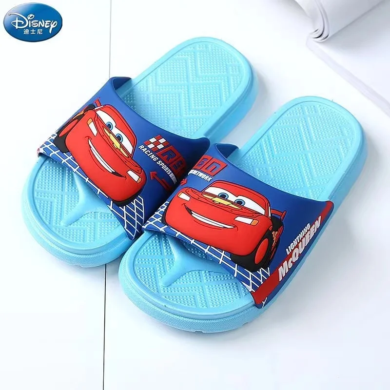 Summer Baby Boys Girls Slippers Cartoon Mcqueen Cars Print Kids Indoor Outdoor Home Shoes Soft Beach Children Shoes 150-230