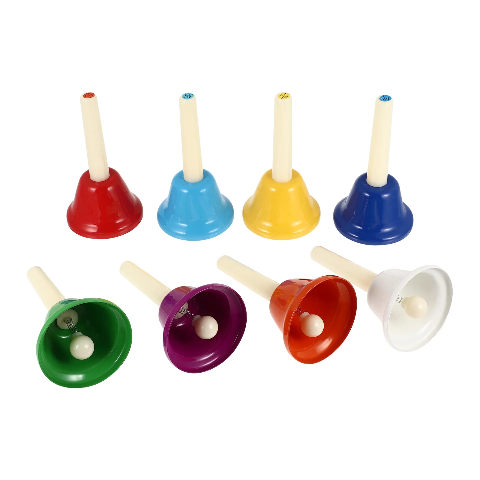 

8pcs Children Percussion Instrument Kids Toys Musical Hand Bells Class Handbell 8 Tones Bell Creative Toy Instrument
