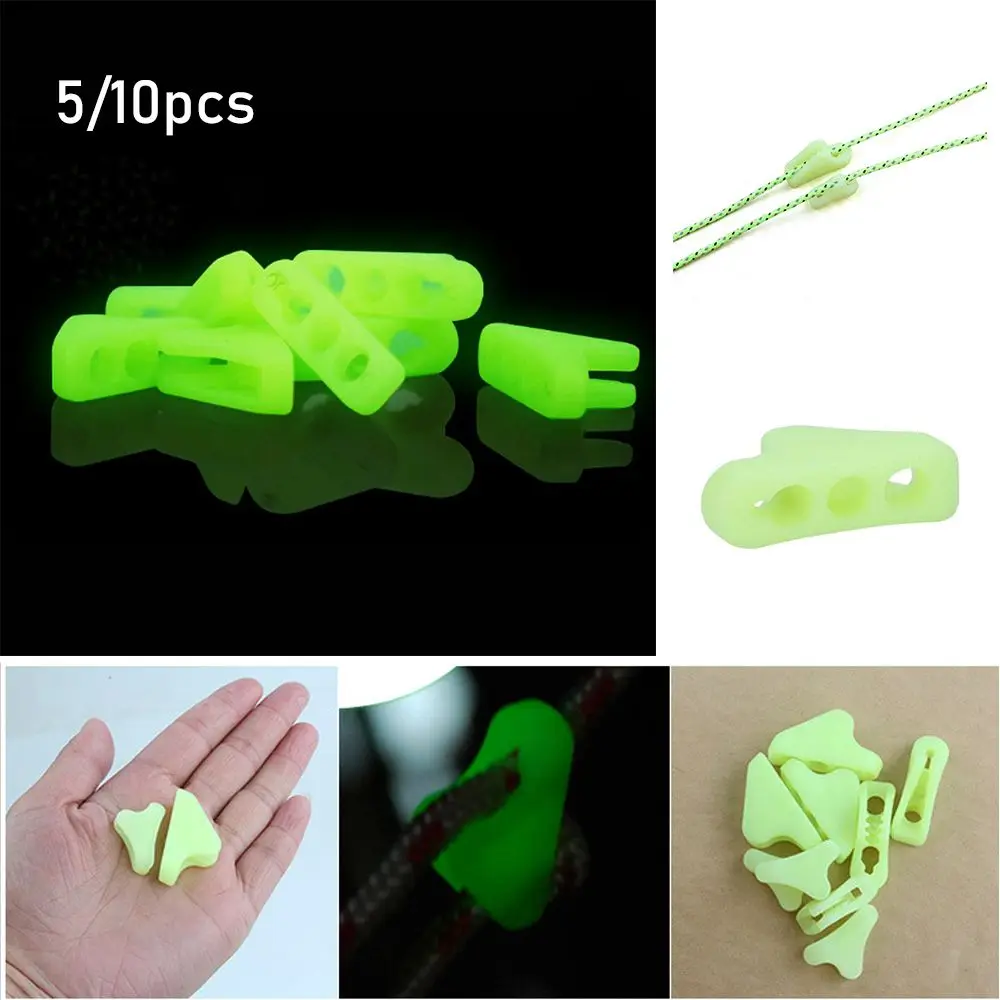 Mountain Luminous Tents Awning Wind Rope Buckle Tightening Hook Outdoor Tent Accessories Fluorescence Ropes Stopper