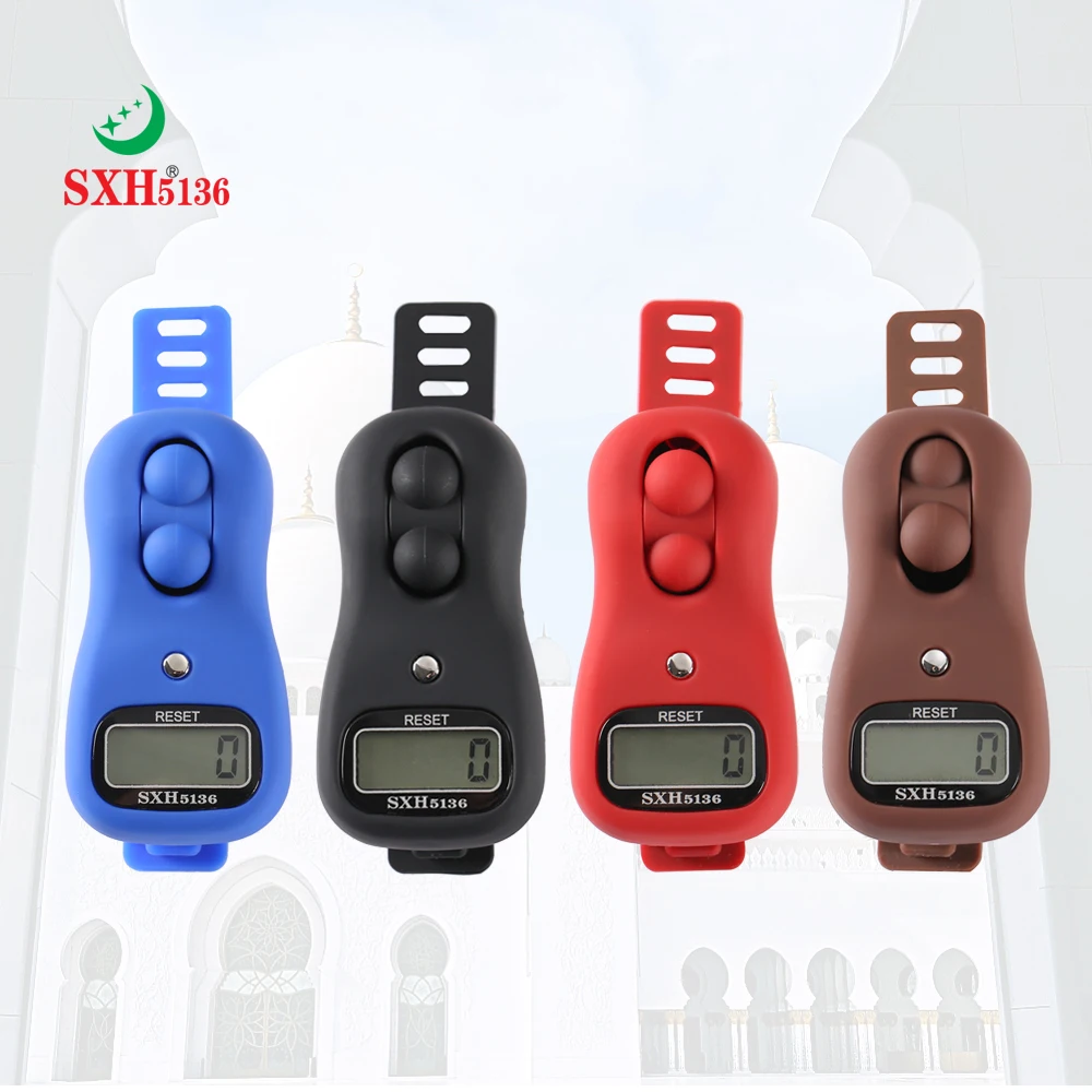 SXH5136 Model 3001 Battery Replaceable Electronic Rosary Hand Tally Counter Muslim Prayer Mini Ring Digtial Tasbih