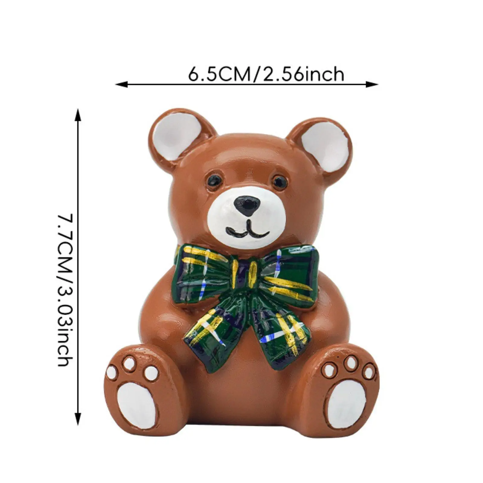 

Mini Bear Cake Candle Holder Decorative Topper Stand Candlestick for Kids Birthday Baby Shower Home Decor