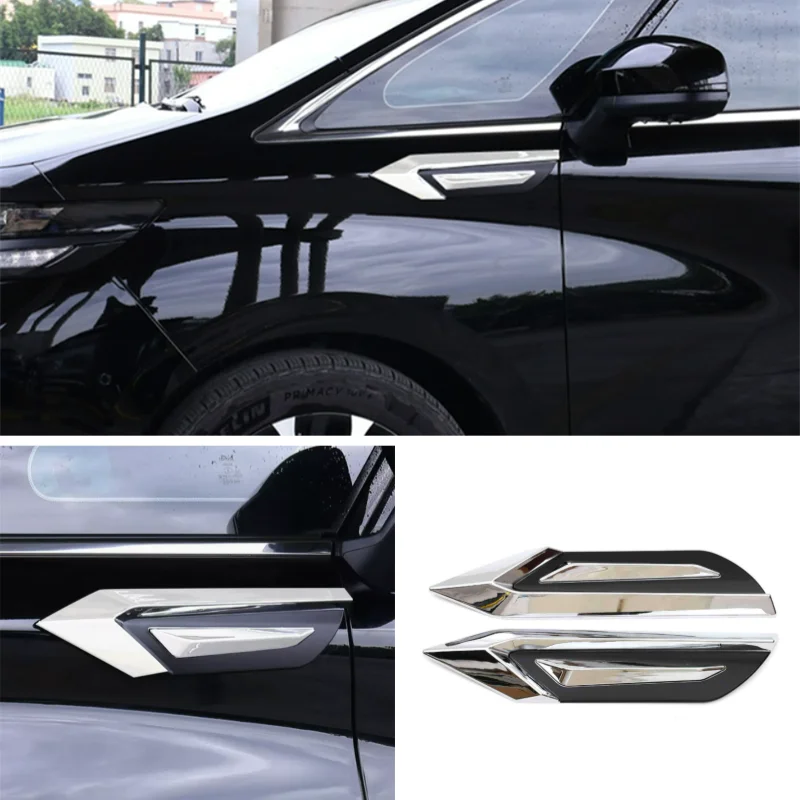 For Toyota ALPHARD VELLFIRE 2024 Exterior Accessories Car Wing Side Badge Fender Emblem Sticker Cover Moulding Outside Body