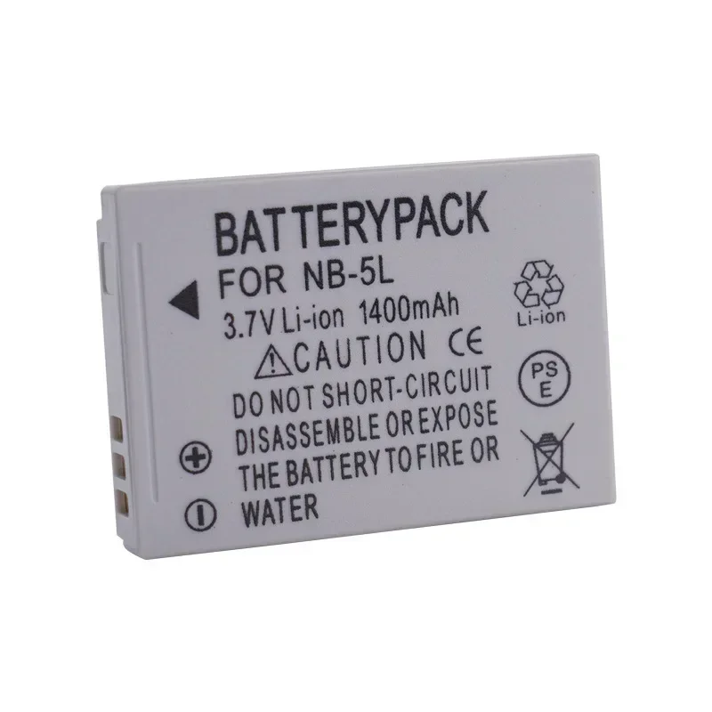 NB-5L Battery 1400mAH 3.7V Suitable for Canon SX200 SX210 SX220 SX230 IXUS850 IXUS990 IXUS980 IXUS970 IXUS960