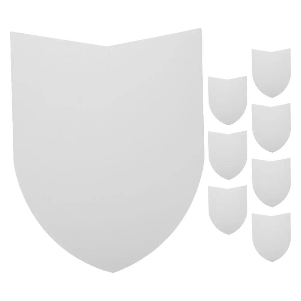 8Pcs DIY Blank Paper Shields Fun Game Party Props Creative Medieval Pirate Decorations Kids Shield for Crafts
