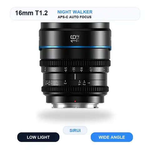 SIRUI Night Walker 16 24 35 55 75mm T1.2 Manual Focus Cine Lens
