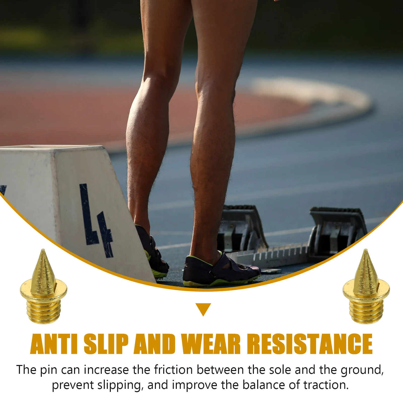 

1 set Track Spikes Set Steel Golf Shoe Replacement Spike Nails Easy Screw Track Shoes Training Long Jump Running Mens