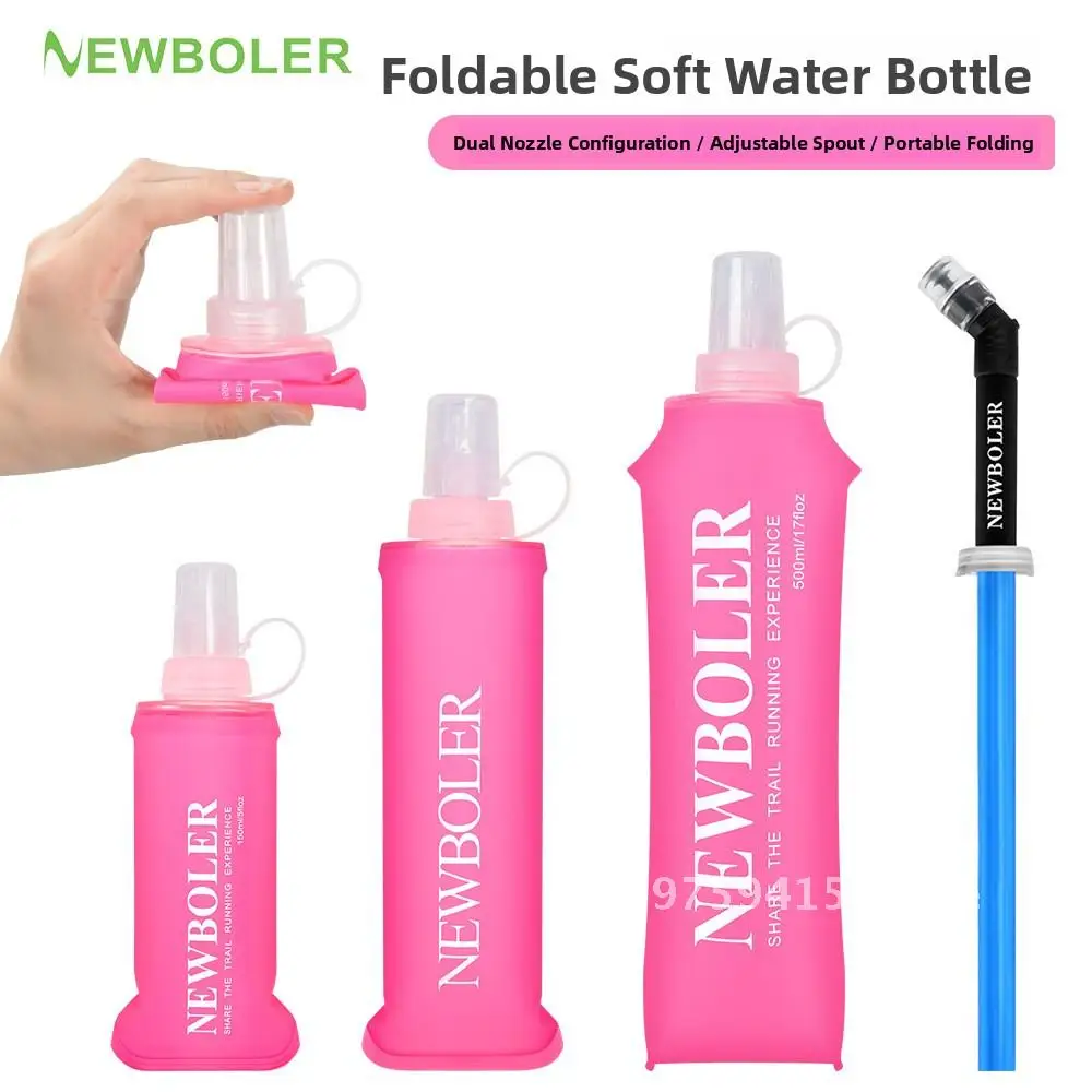 

NEWBOLER Portable Foldable Soft Water Kettle TPU Outdoor Sports Water Bag for Cross Country Running Cycling Hiking Camping