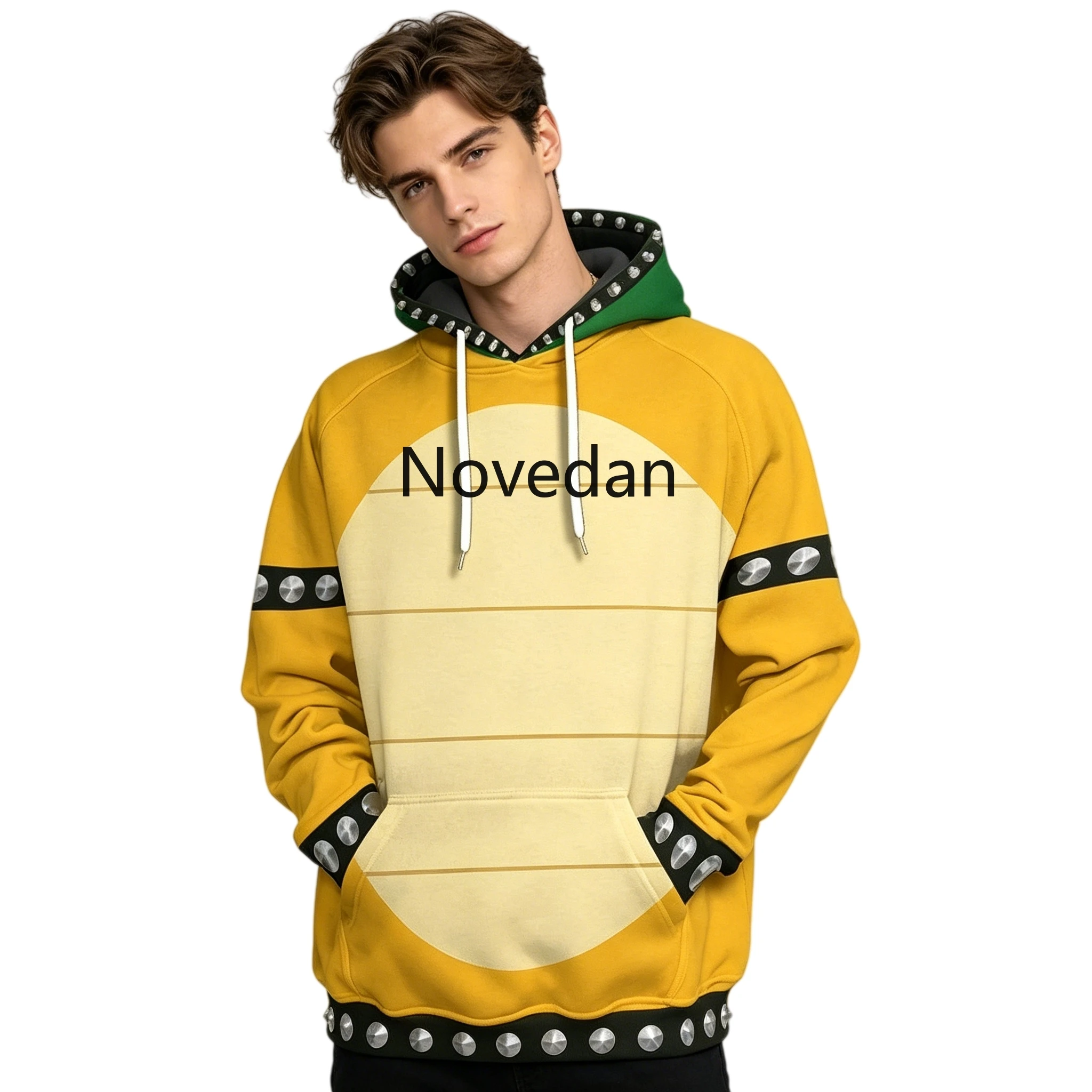 Super Brother Bowser Hoodie Sweatshirt Cartoon Wario Peach Yoshi Donkey Kong DK 3D Print Hoodie Kids Men Women Cosplay Costume - view 6