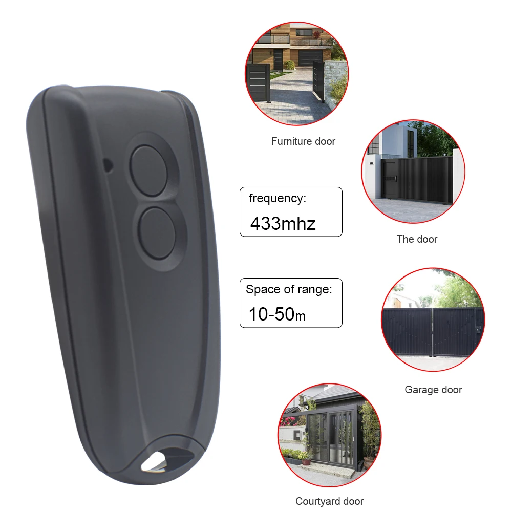 New for Liftronic 500 700 800 HORMANN ECOSTAR RSE2 RSC2 433MHz Garage Remote Control Handheld Transmitter Gate Door Opener