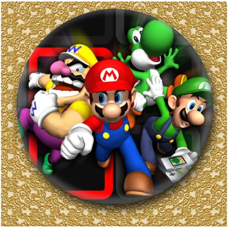 Super Mario Bros Folding Mobile Phone Grip Holder Anime Finger Grip Bracket for IPhone 15 14 13 Samsung Huawei Xiaomi Stand Gift