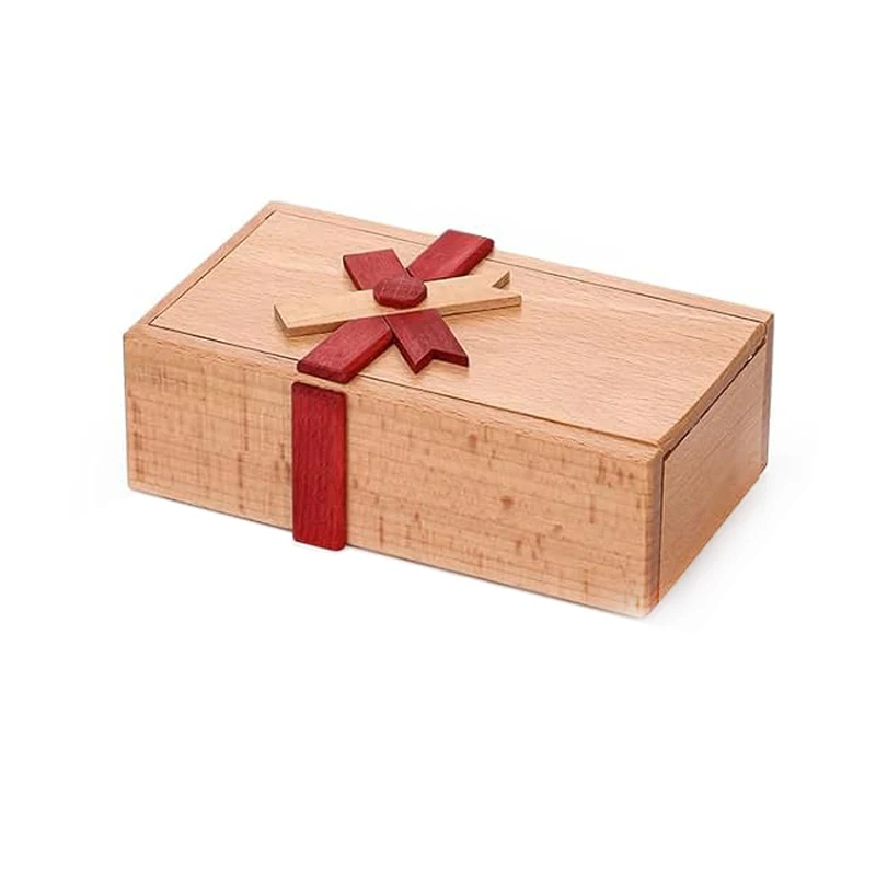 Wooden Puzzle Box With Secret Compartment For Birthday Party Favor Valentines Brain Teaser For Adults And Kids Surprise Gift