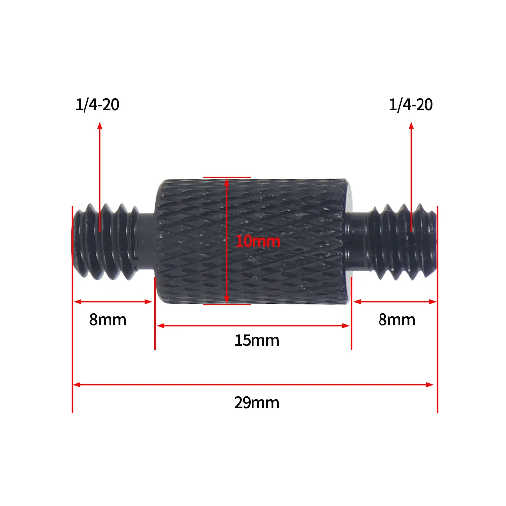 1/4 inch zu 1/4 "Stecker auf Stecker Schraube Universal Kamera Umwandlung Mount Adapter Verlängerung Stange DSLR Stativ Fotografie Zubehör – Detail 9