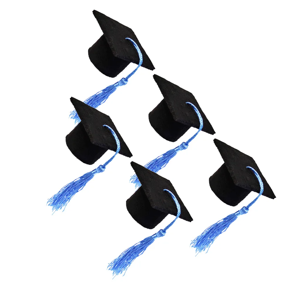 

5pcs Bottle Doctoral Bottle Cover Mini Tassel Doctoral Cover Accessories for Graduation Party Favors Gifts