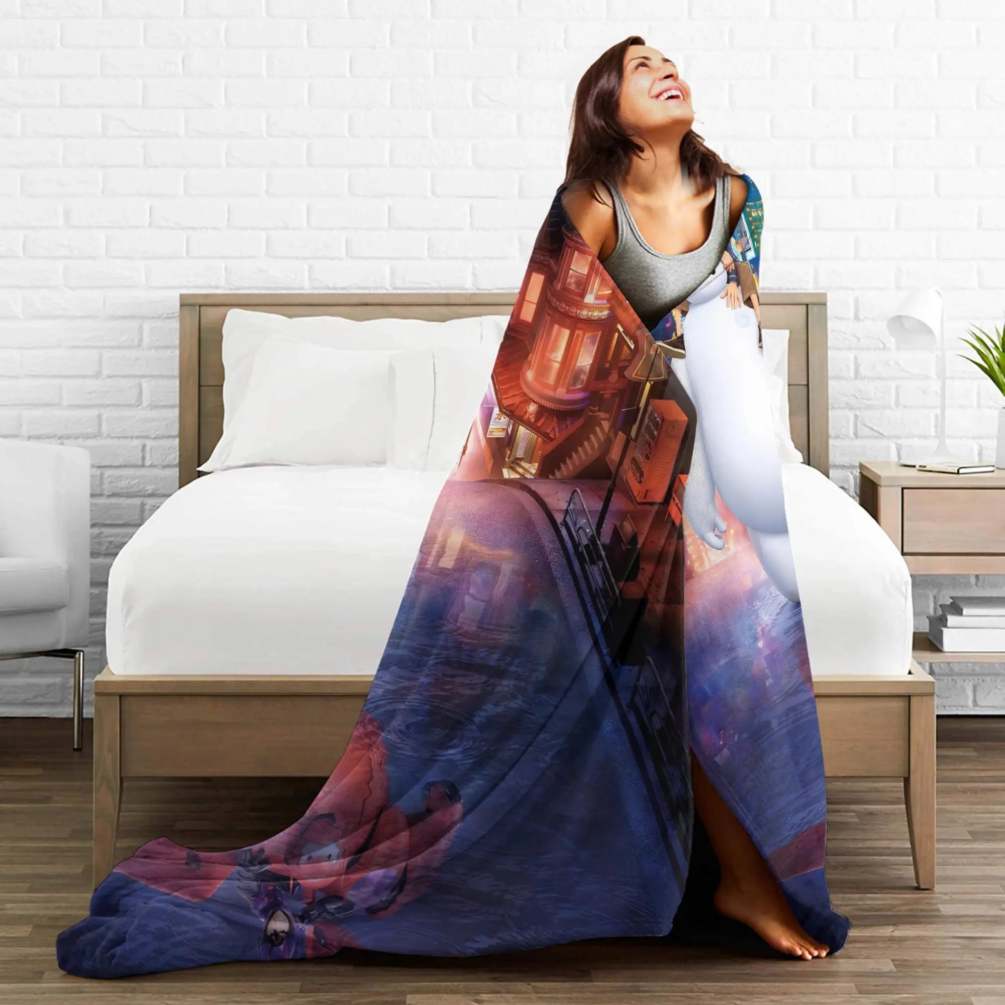 كبير بطل Baymax درع غطاء بطانية الصوف هيرو حمادا الدافئة رمي بطانية لسيارة لحاف تنفس #3